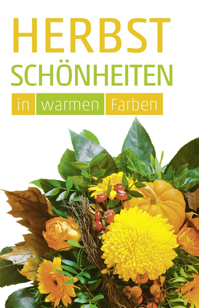 Etikett Herbststrauß
