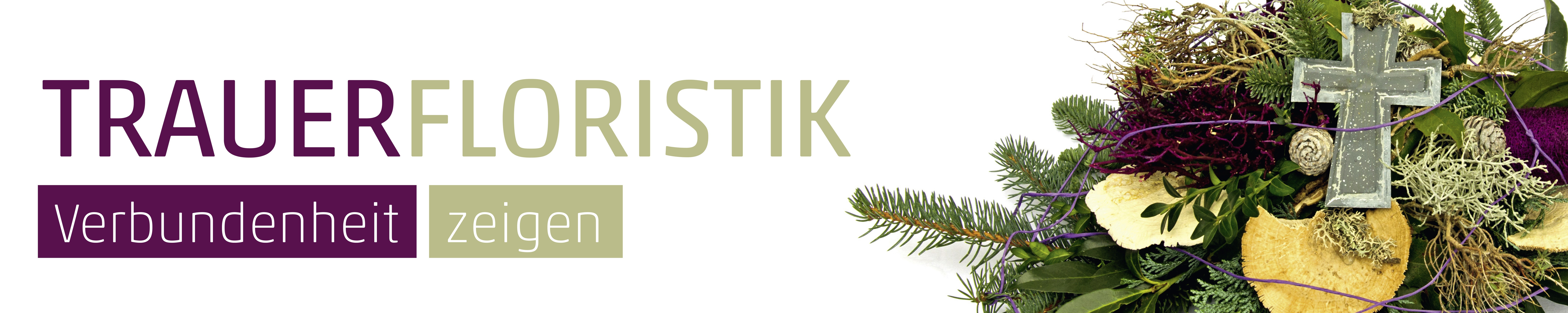 Banner Trauergesteck