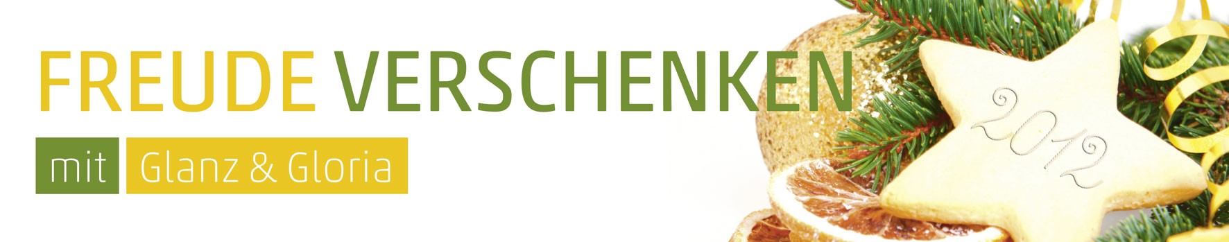 Banner Freude verschenken