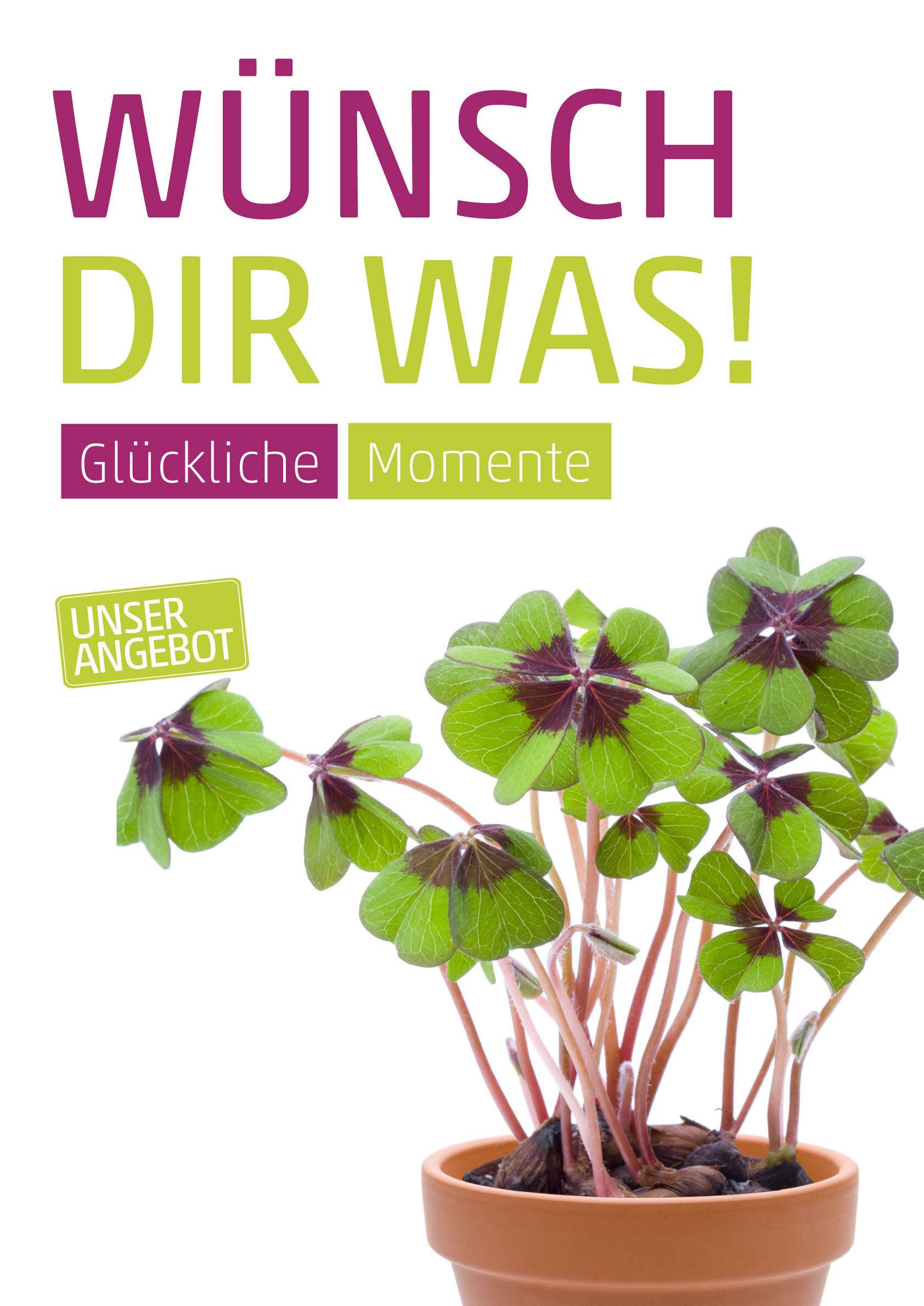 Plakat Din A1 Kleeblatt