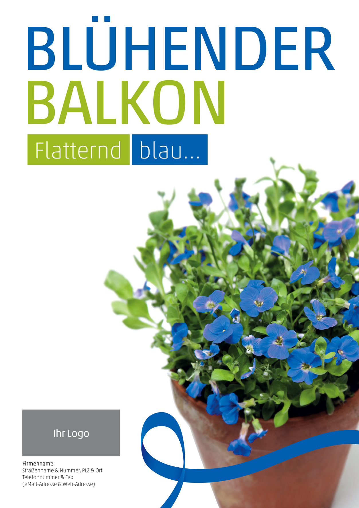 Plakat DIN A1, Balkonpflanze
