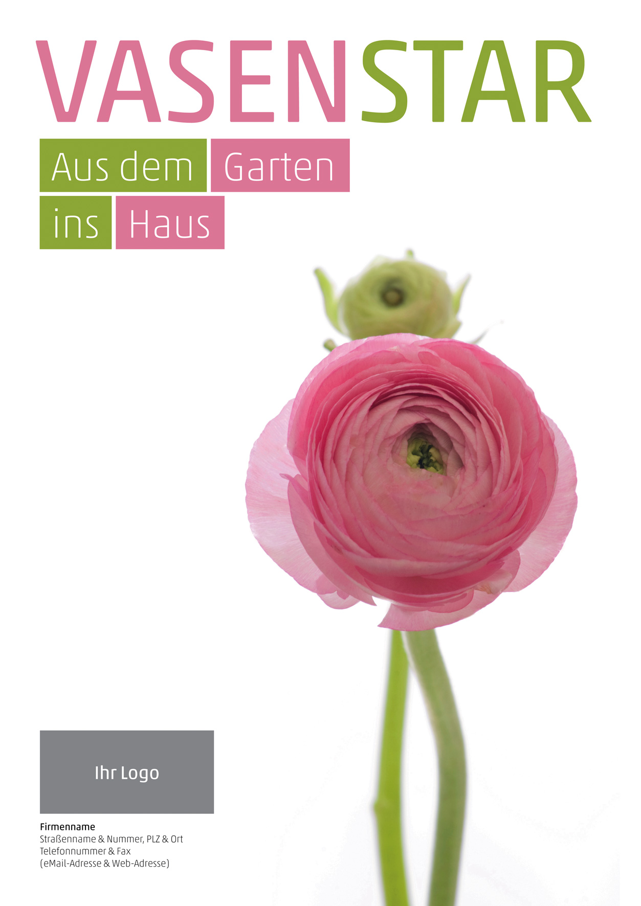 Plakat DIN A1, Ranunkeln