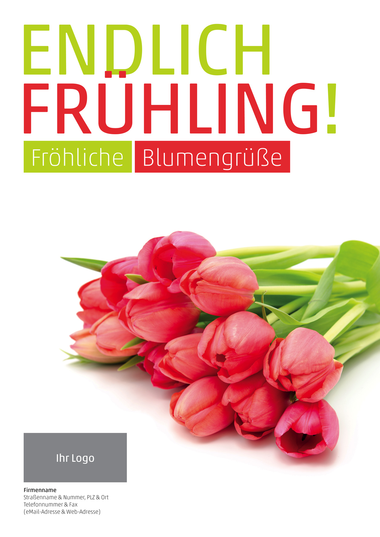 Plakat DIN A1, Tulpen