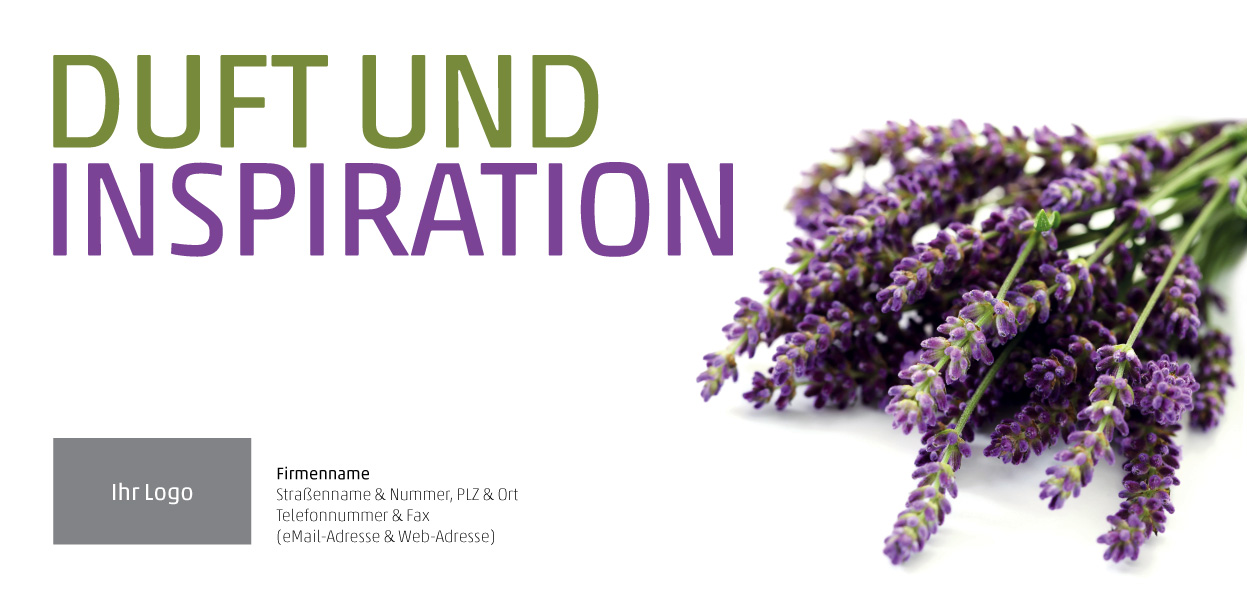 Einladung Lavendel „Duft und Inspiration - Voll innerer Werte“ (Titelseite)