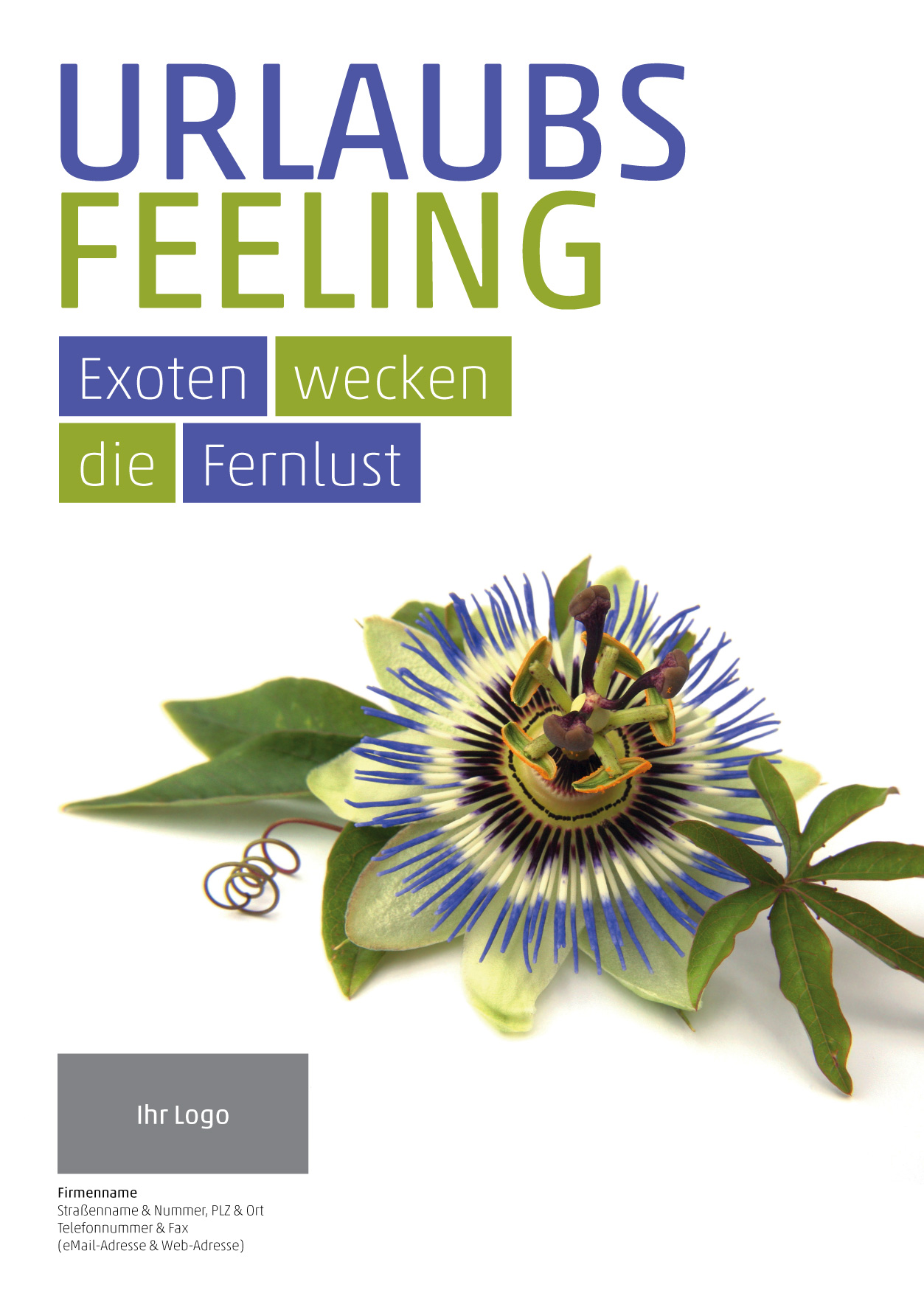 Plakat Passionsblume