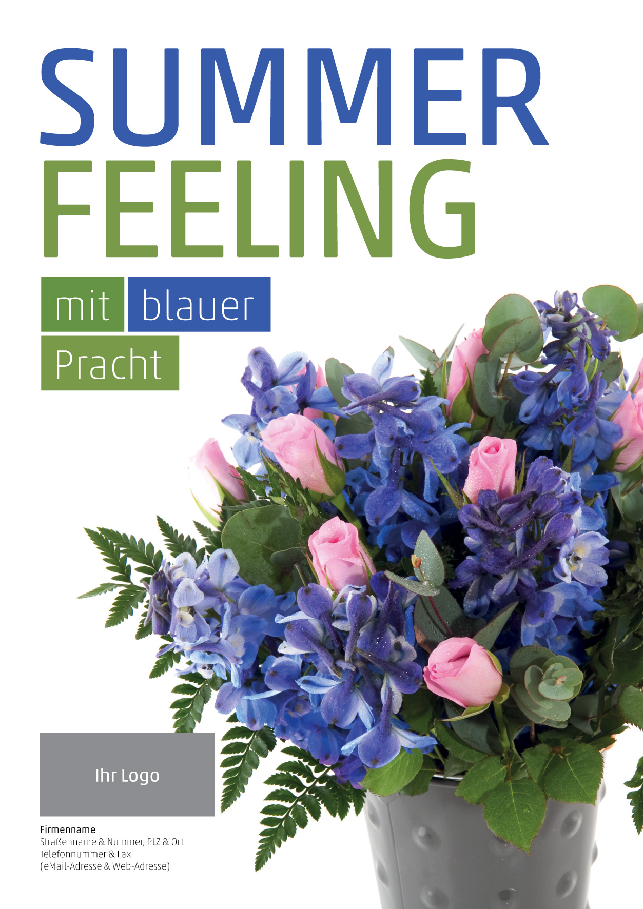 Plakat Rittersporn-Strauß