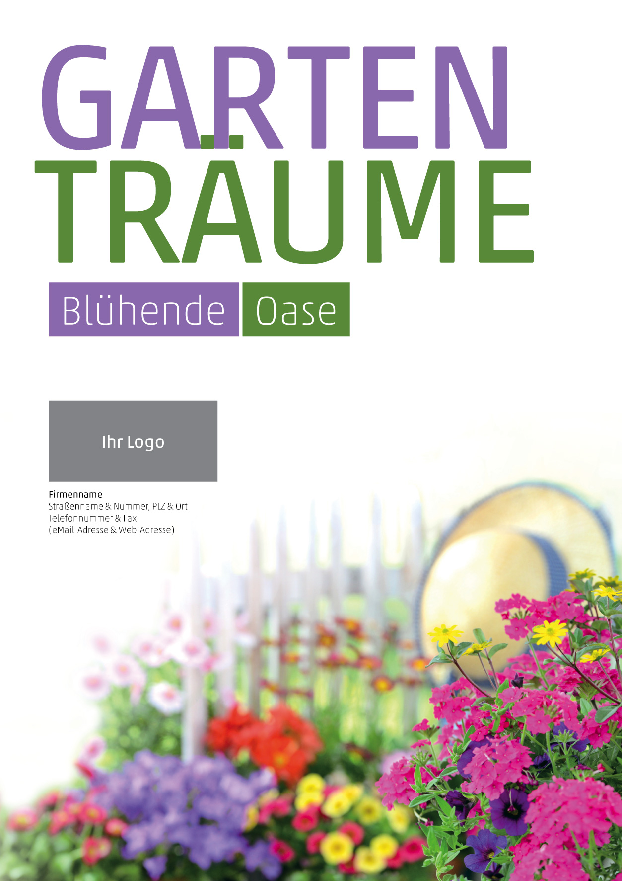 Plakat Gartenträume