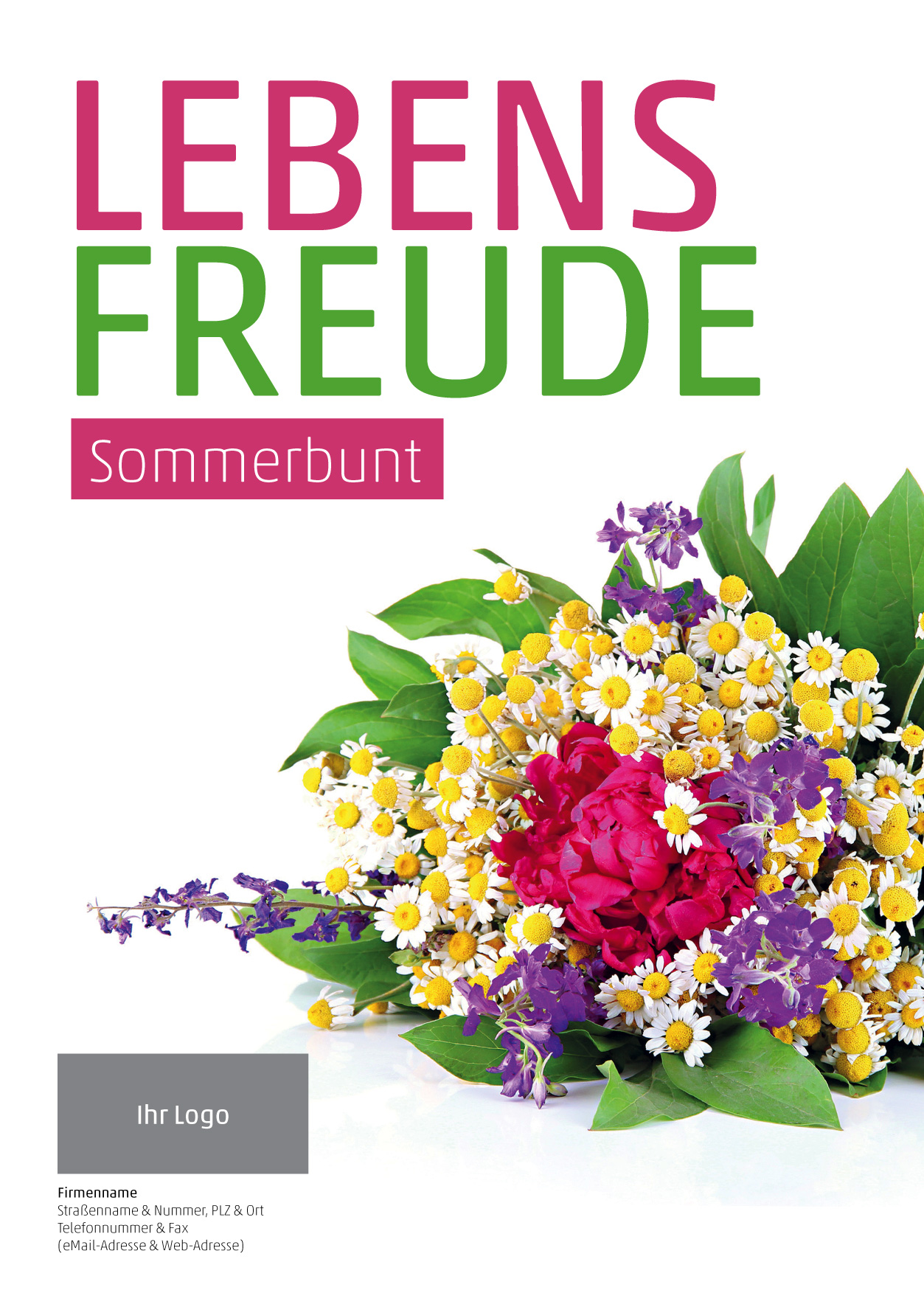 Plakat Sommerstrauß