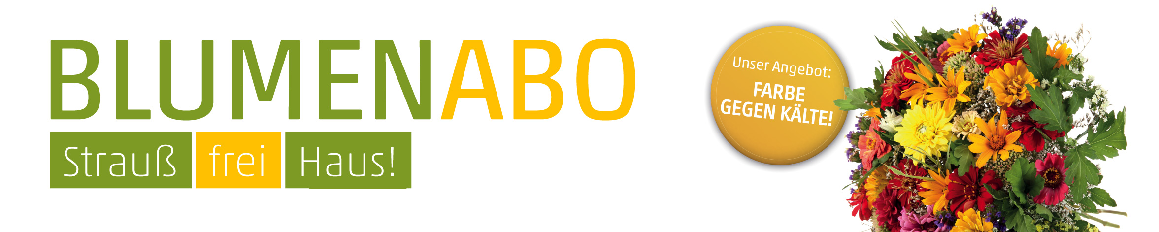 Banner Blumenabo mit Spätsommer Strauß