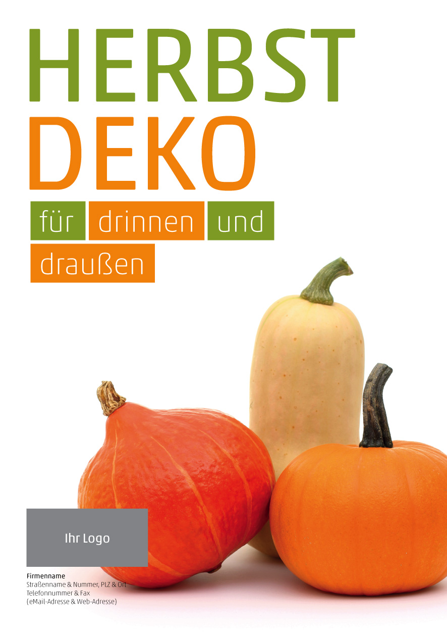 Plakat Herbstdeko