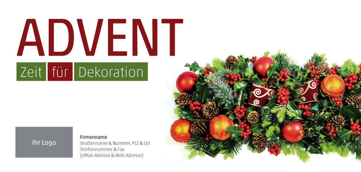 Einladung "Florsitische Adventsausstellung" (Titelseite)