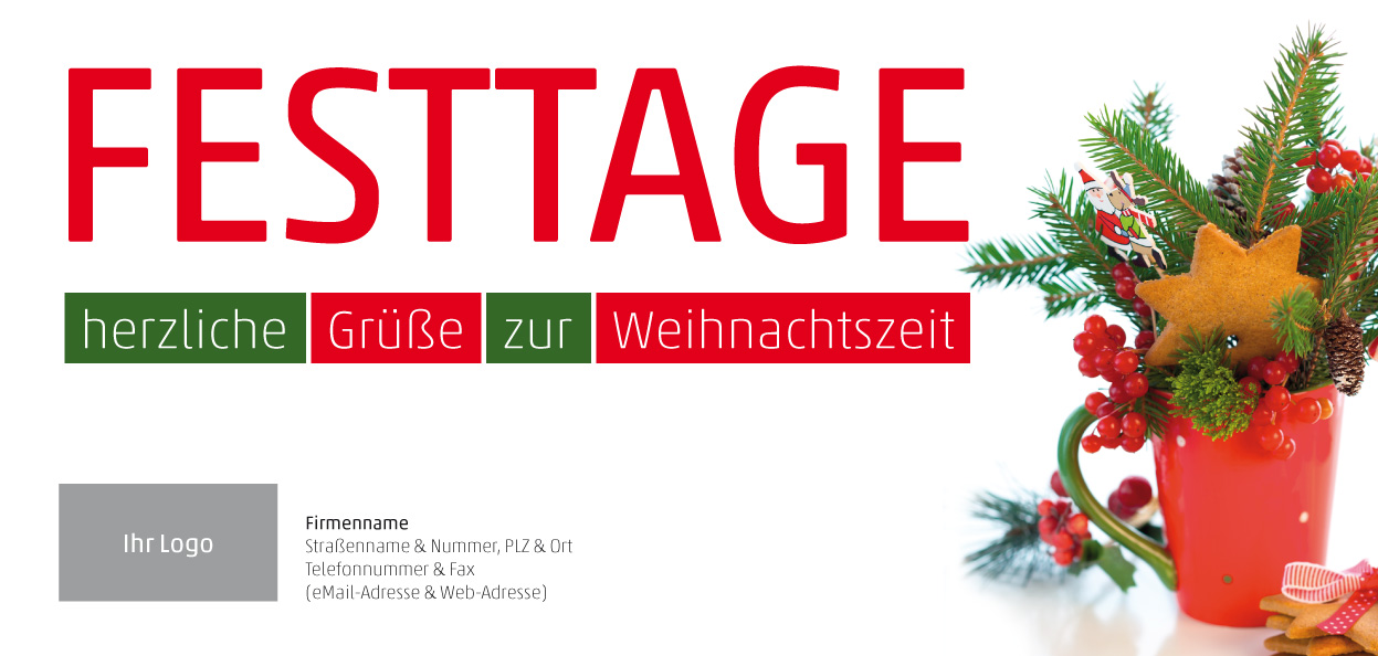 Einladung "Festtage" (Vorderseite)