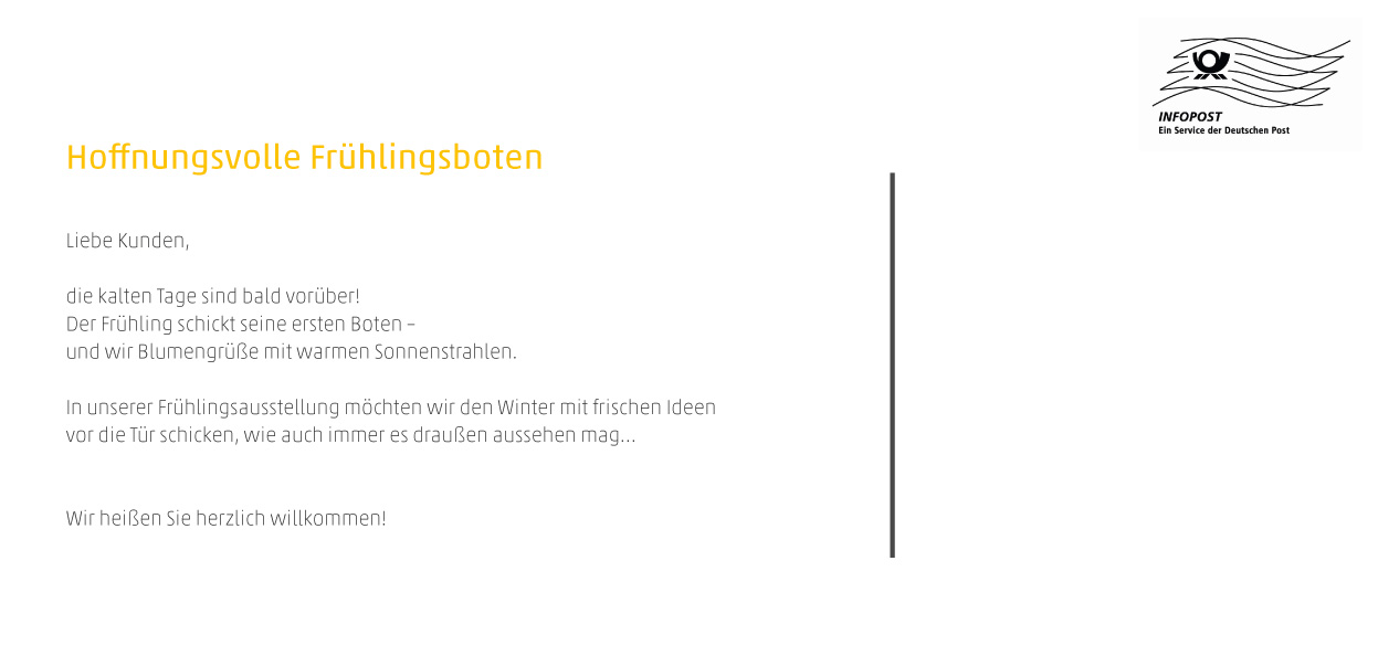 Einladung "Gänseblümchen“ (Rückseite)