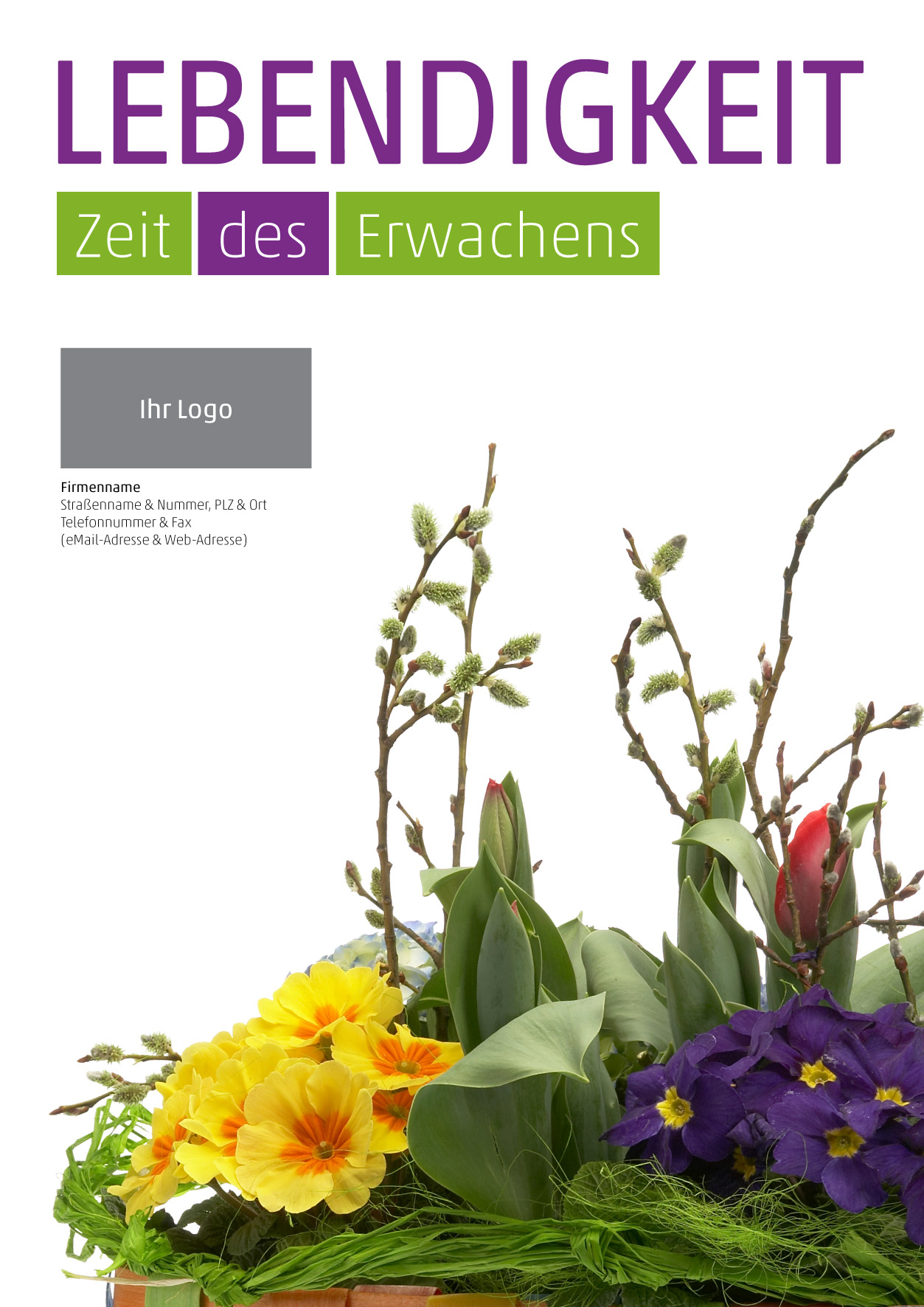 Plakat Frühlingskorb