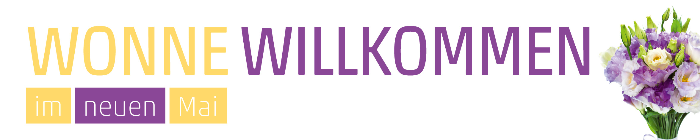 Banner Eustoma Strauß