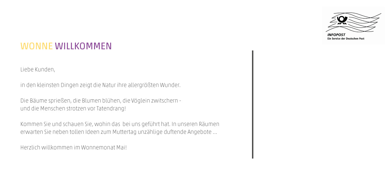 Einladung "Eustoma Strauß“ (Rückseite)