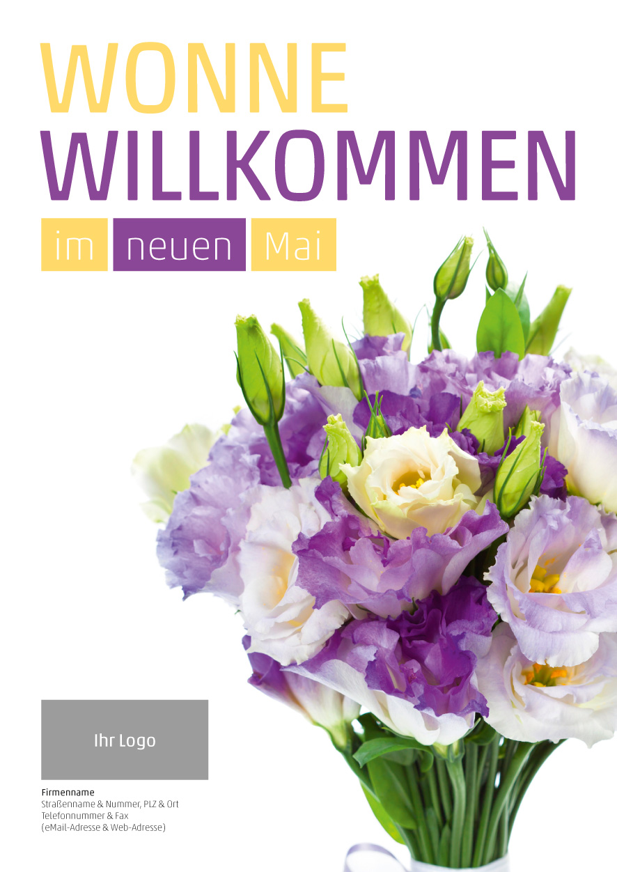 Plakat Eustoma Strauß