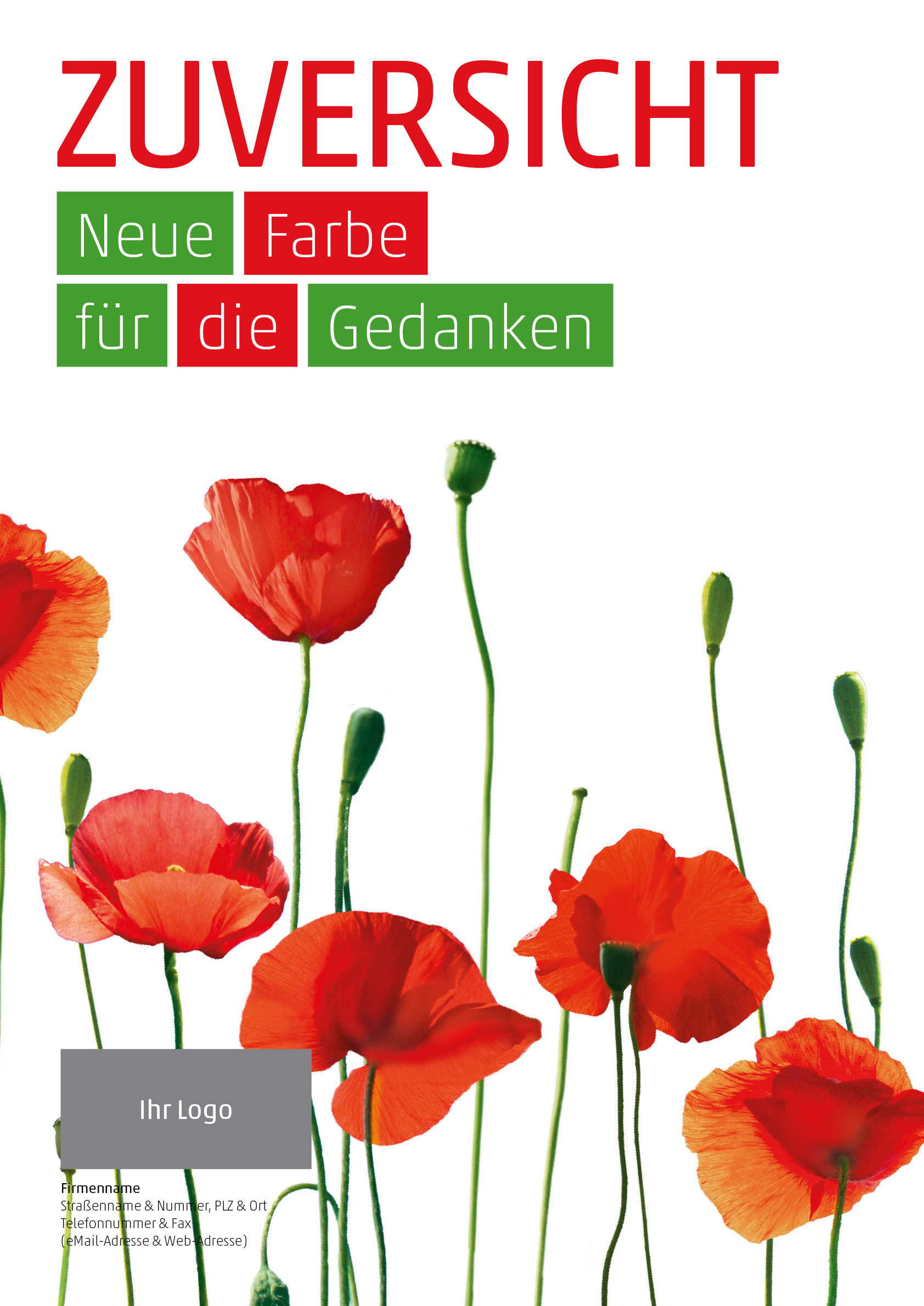 Plakat Mohnblume