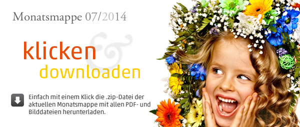 was, Monatsmappe Sommerliches Farbenspiel 07/2014 Komplettpaket