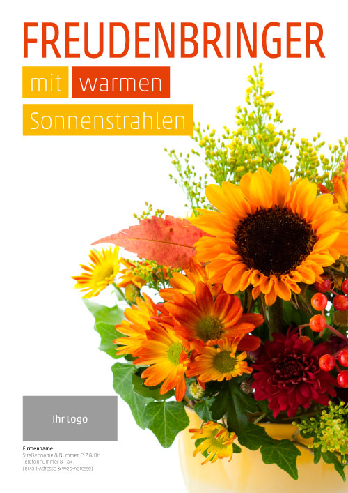 Plakat Bunter Strauß