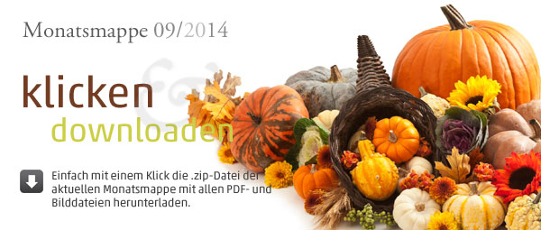 was, monatsmappe Erntedank 09/2014 Komplettpaket