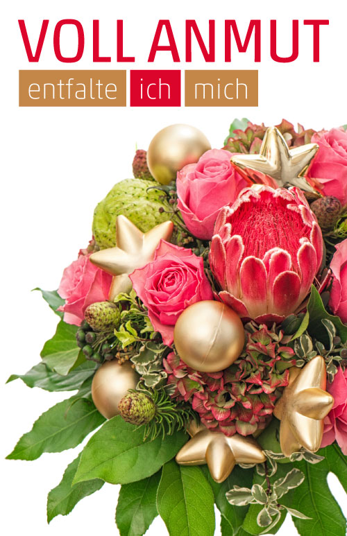 Etikett Vorweihnachtlicher Strauß