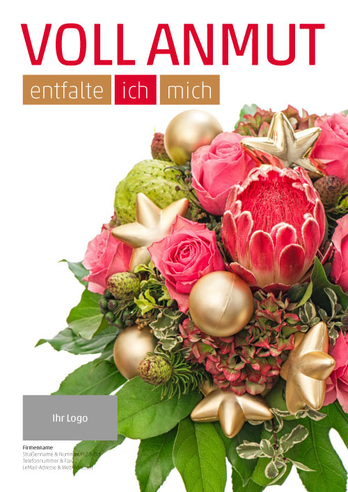 Plakat Vorweihnachtlicher Strauß