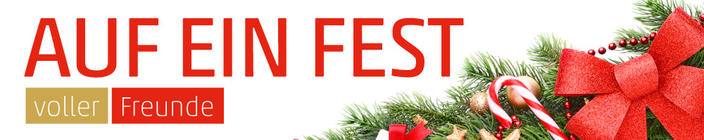 Banner Tannengirlande mit Deko