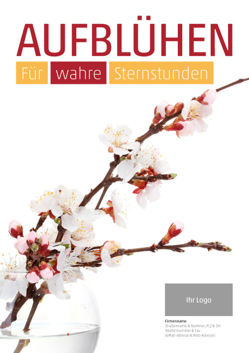 Plakat Kirschzweig zu Barbaratag