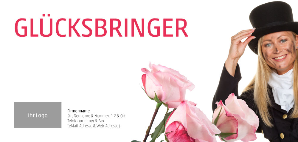 Einladung "Glücksbringer" (Vorderseite) 