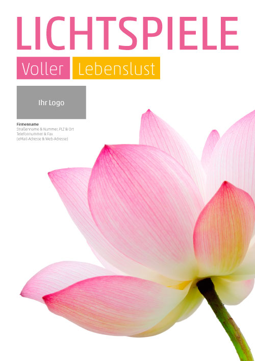 Plakat Lotusblume