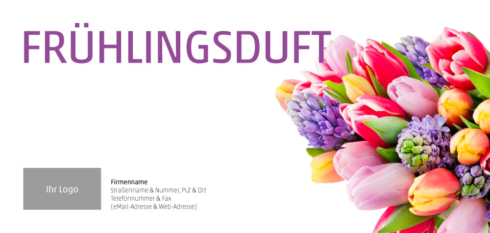 Einladung "Frühlingsduft" (Vorderseite)  