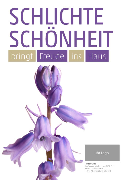 Plakat Spanisches Hasenglöckchen