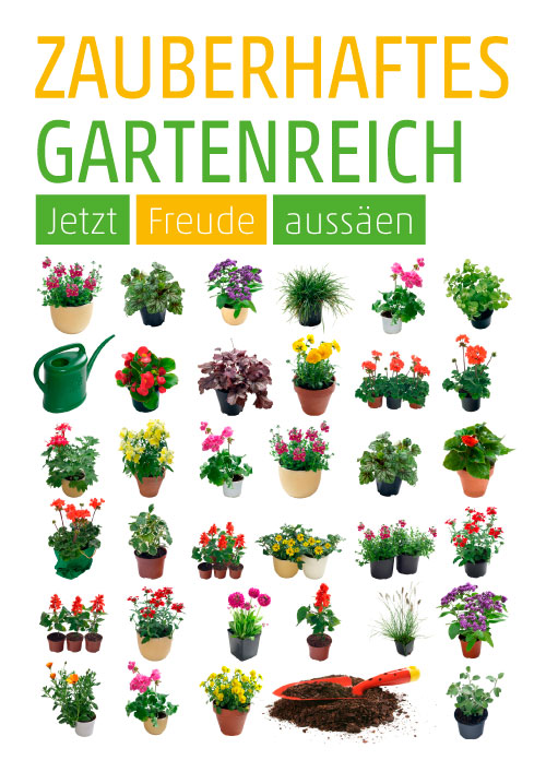 Plakat Gartenarbeit