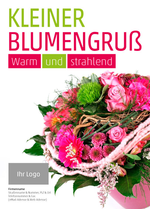 Anzeige Strauß mit Bartnelken & Rosen