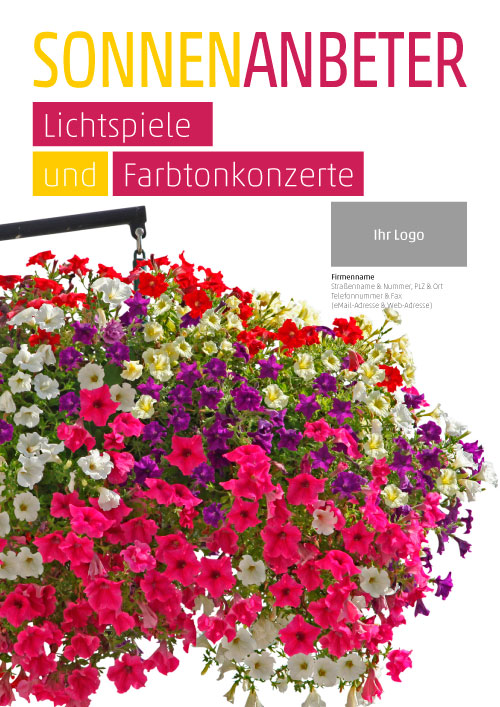 Plakat Blumenampel