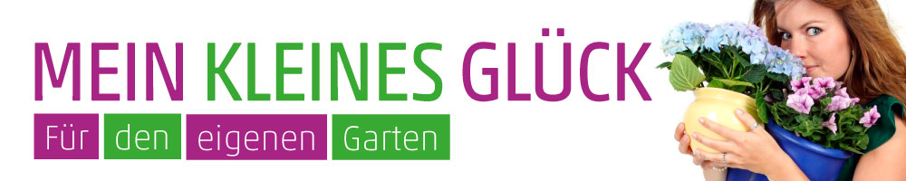 Banner Frau mit Hortensie